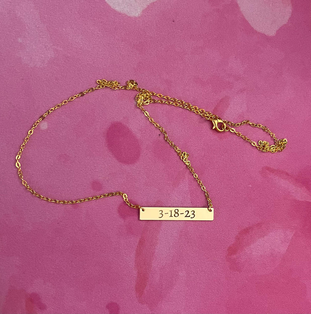 Engraved Name Necklace/Name Tags/Name Plate/Name Engraved Necklace/Name Necklace/Personalized Necklace/Custom Necklace