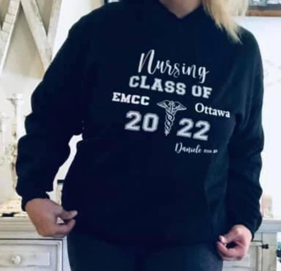 Nursing School Hoodie Sweatshirt/Nursing Student Sweatshirt/Nursing School/Nursing Graduation Sweatshirt/Essential Employee Sweatshirt
