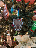Hello Kitty decal, HK Decal, hello decal, kitty decal, gingerbread, tumbler decal, Christmas, decal, stickers, Christmas ornaments