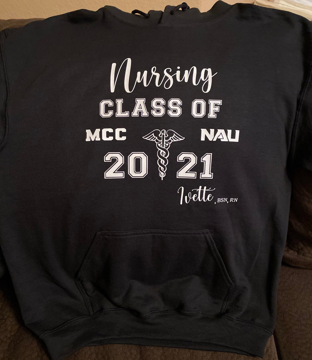 Nursing School Hoodie Sweatshirt/Nursing Student Sweatshirt/Nursing School/Nursing Graduation Sweatshirt/Essential Employee Sweatshirt