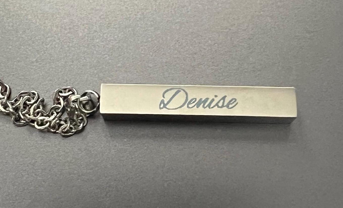 Engraved Name Necklace/Name Tags/Name Plate/Name Engraved Necklace/Name Necklace/Personalized Necklace/Custom Necklace