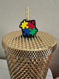Autism Straw Topper