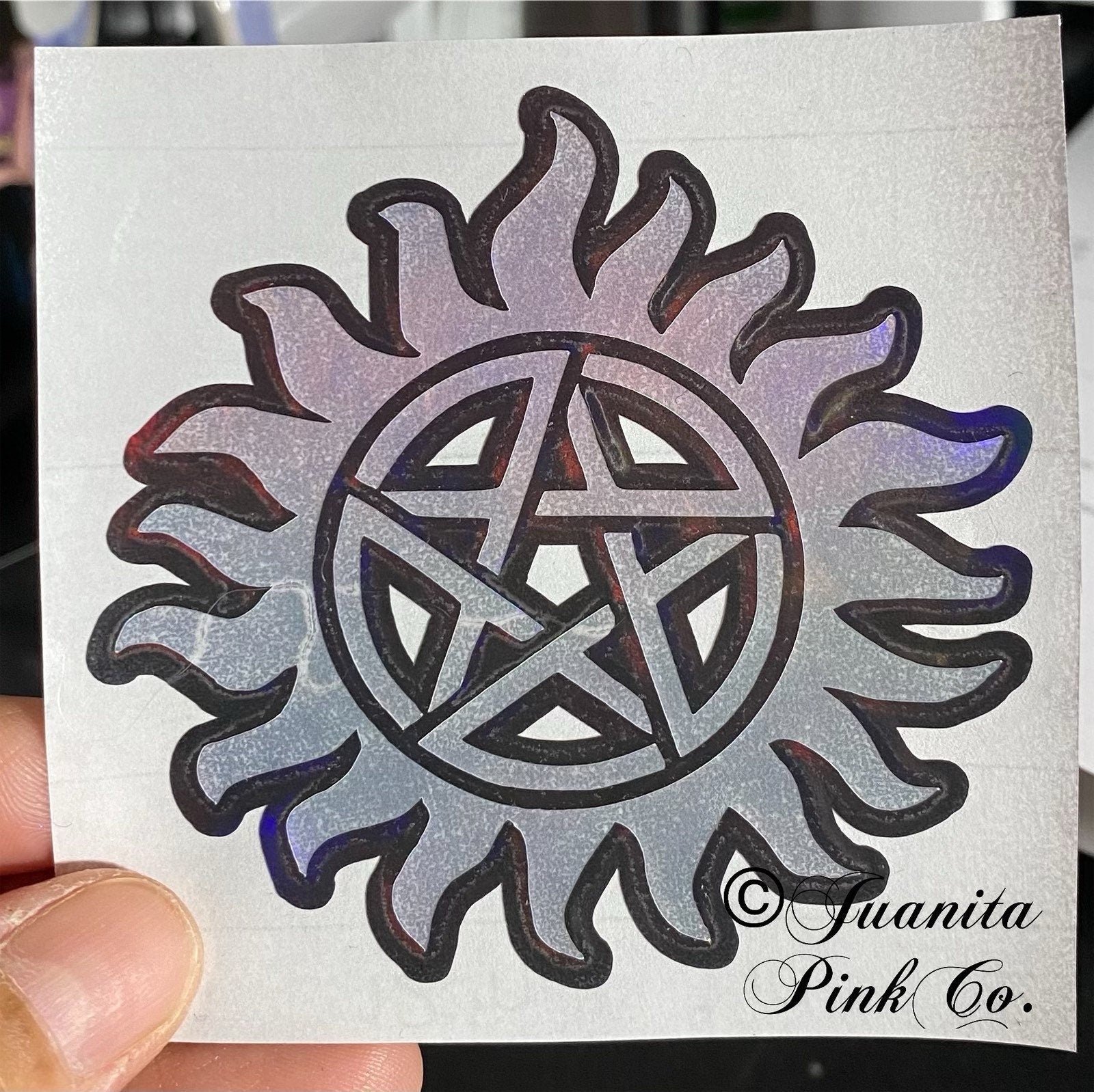 Supernatural Decal, Supernatural Sticker, Anti-Possession Decal, Anti-Possession Sticker, Demon Warding Decal, Demon Sticker Decal, Sam Dean