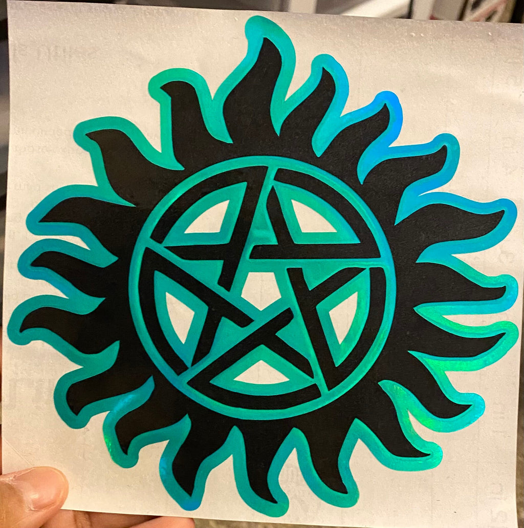 Supernatural Decal, Supernatural Sticker, Anti-Possession Decal, Anti-Possession Sticker, Demon Warding Decal, Demon Sticker Decal, Sam Dean