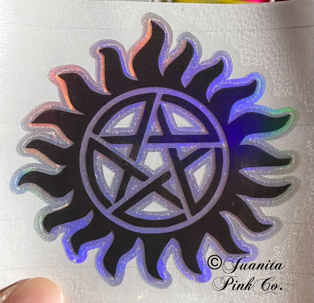 Supernatural Decal, Supernatural Sticker, Anti-Possession Decal, Anti-Possession Sticker, Demon Warding Decal, Demon Sticker Decal, Sam Dean