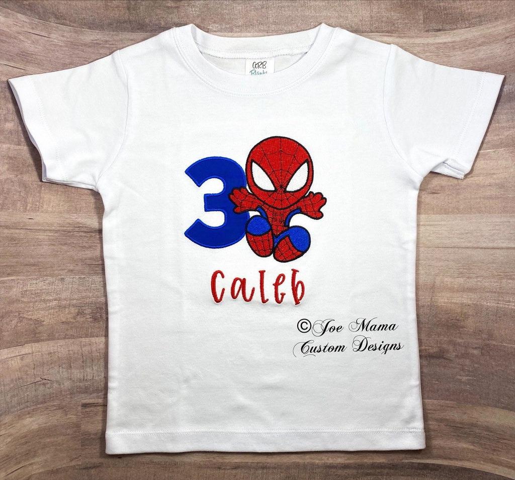 Spiderman shirt, Spiderman birthday shirt, Birthday Party shirt, Spiderman Custom Shirt, Marvel Shirt, Superhero shirt, Birthday Shirt