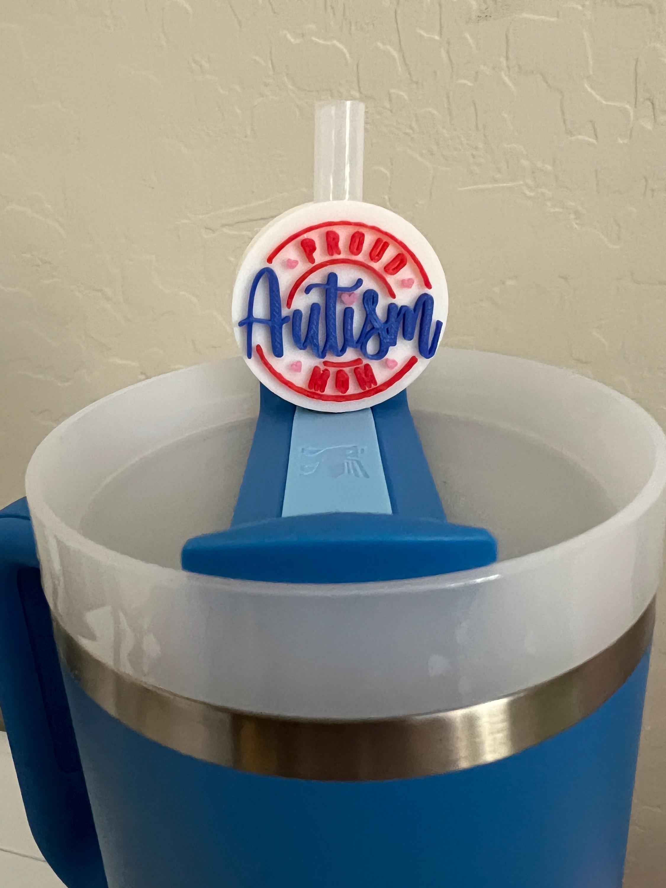 Autism Straw Topper