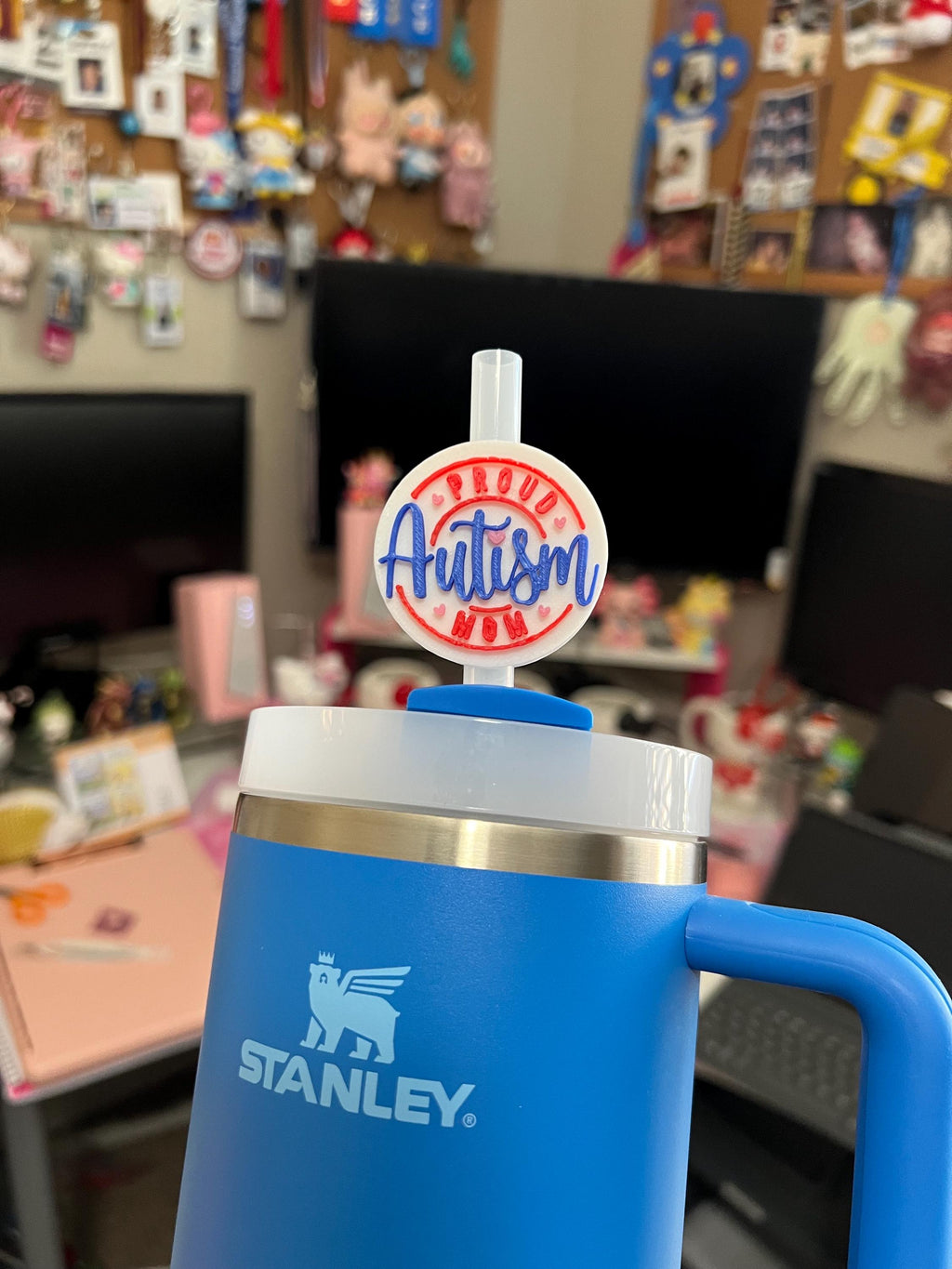 Autism Straw Topper