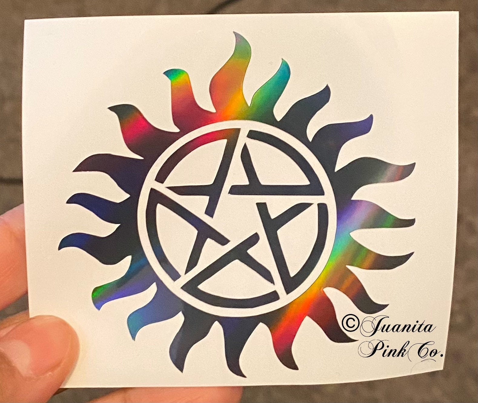 Supernatural Anti-Possession Decal, Laptop Sticker