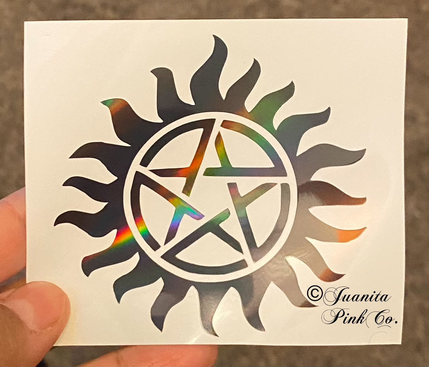 Supernatural Anti-Possession Decal, Laptop Sticker