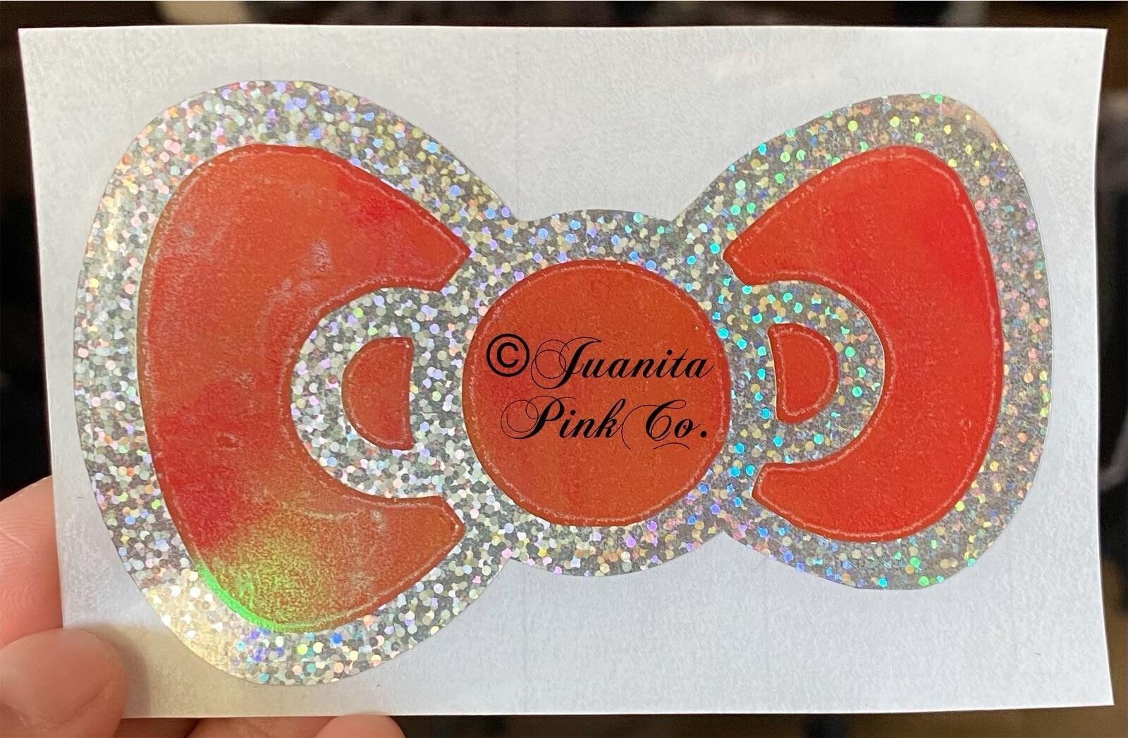 Filled-In Bow Decal sticker, car decal, decal, sticker, yeti decal, tumbler decal, anime decal
