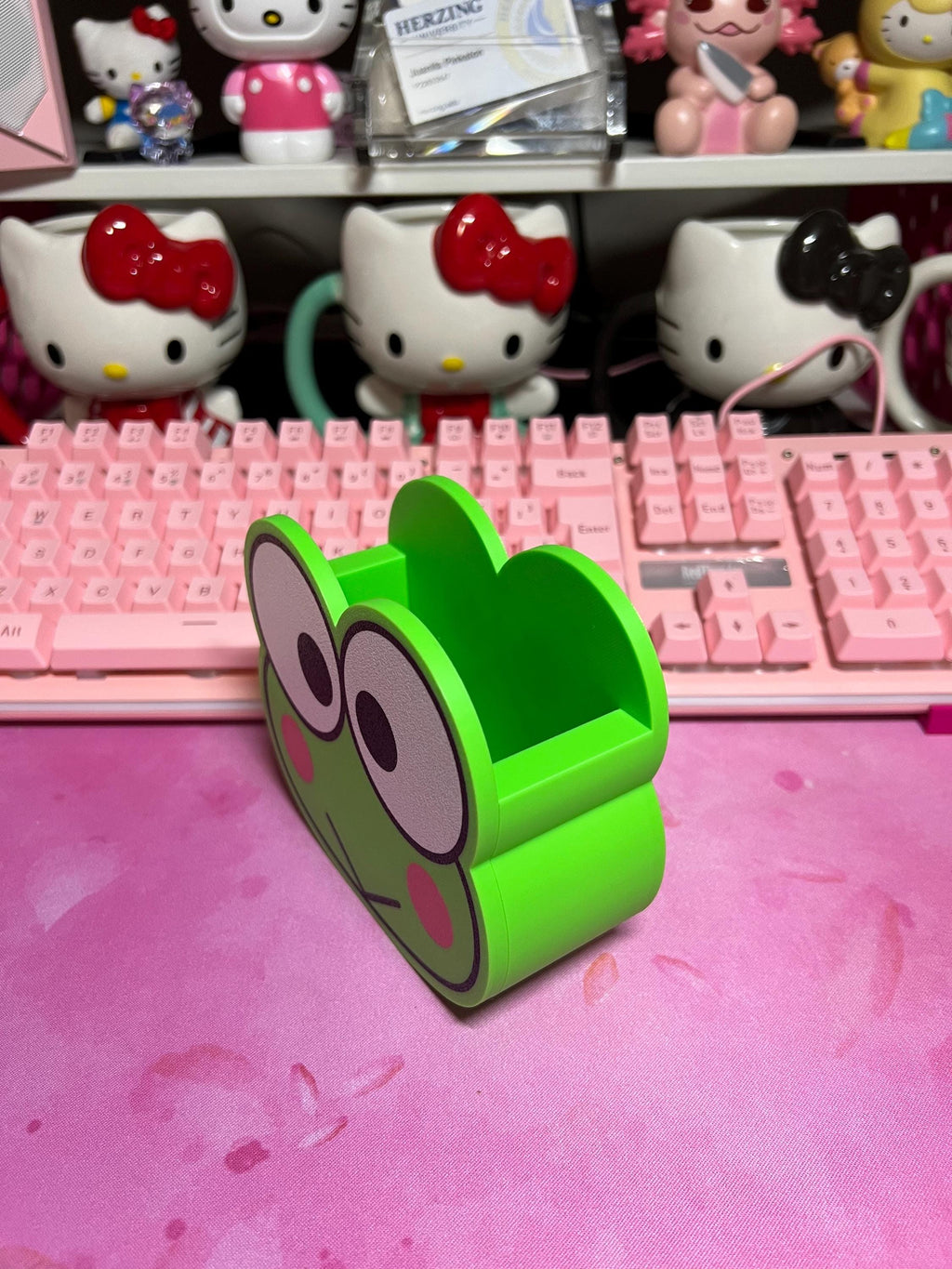Frog Pen / Brush Holder / Notepad Holder / Desk Organizer Accessories