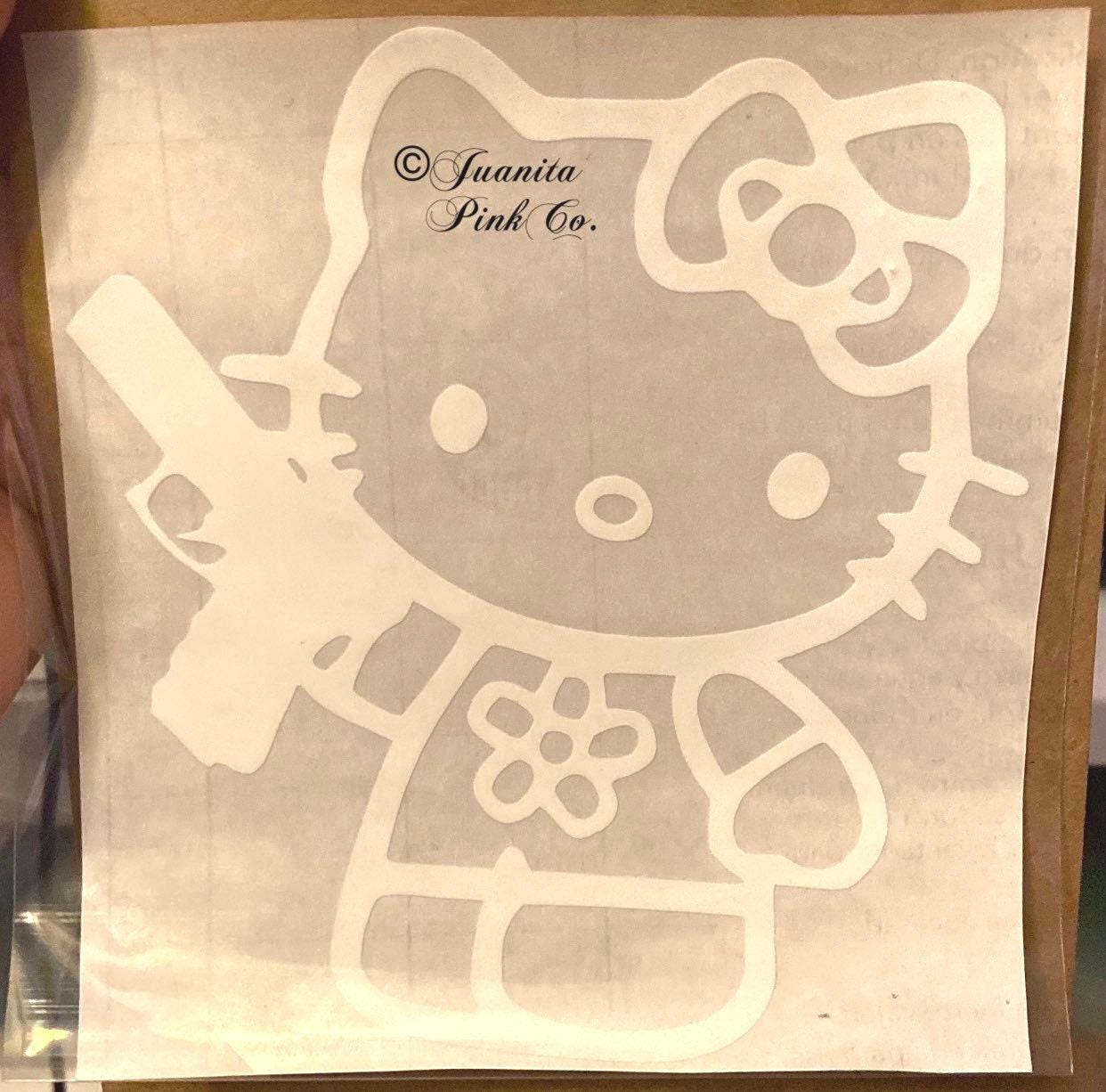 Hello Kitty Matte Decal, Personalized Tumbler Sticker