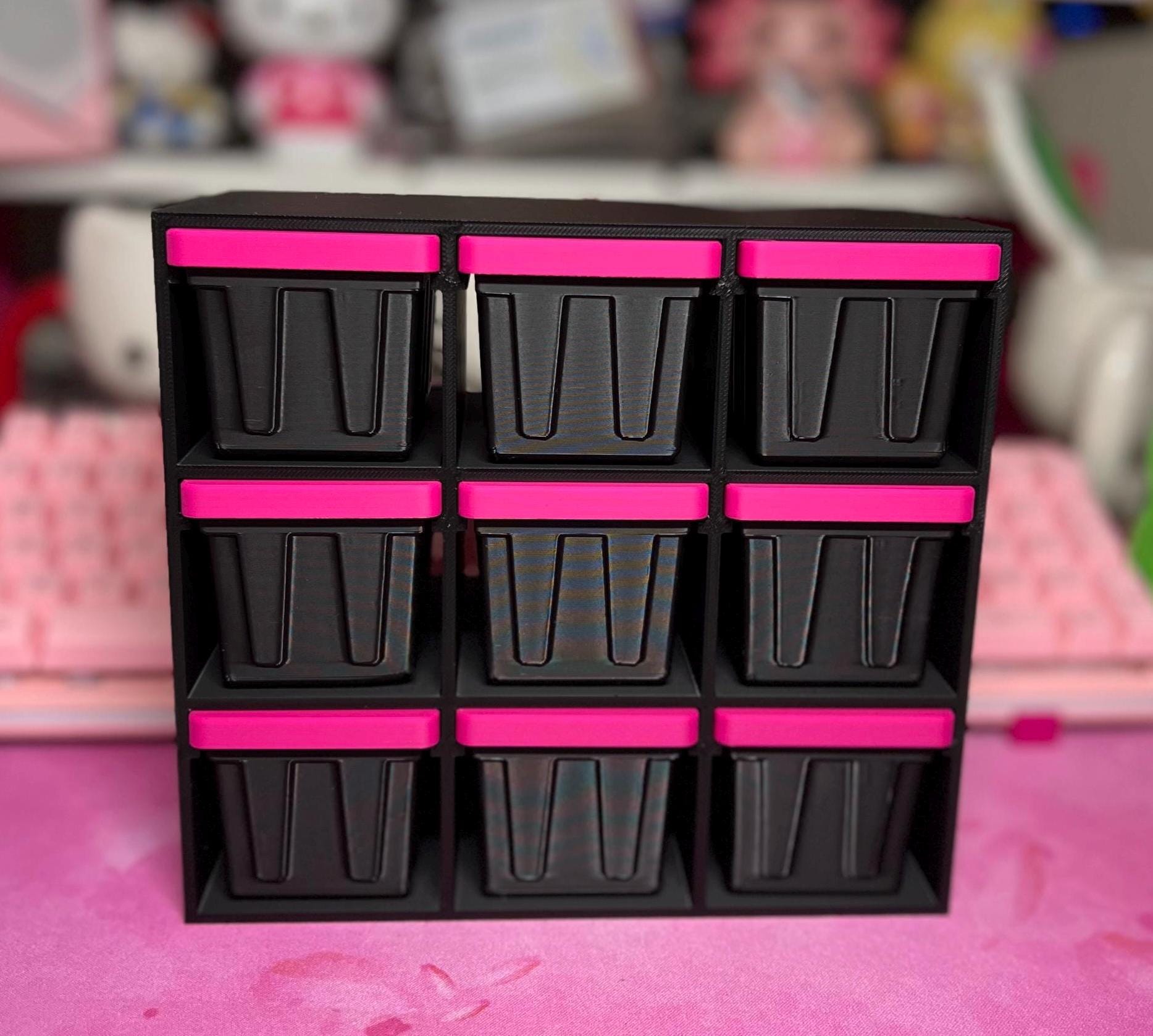 Mini / Desktop Storage Totes & Rack