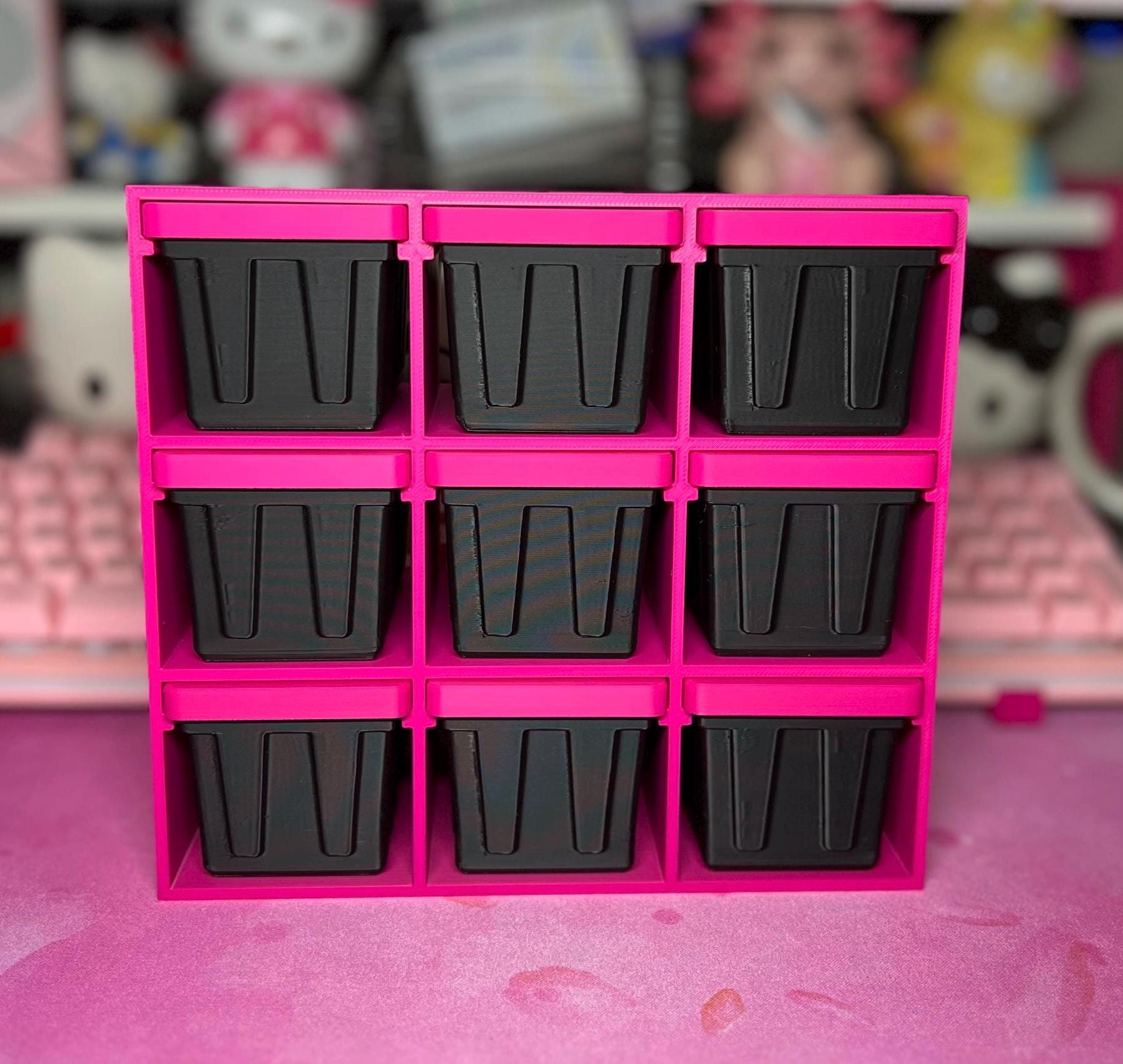 Mini / Desktop Storage Totes & Rack