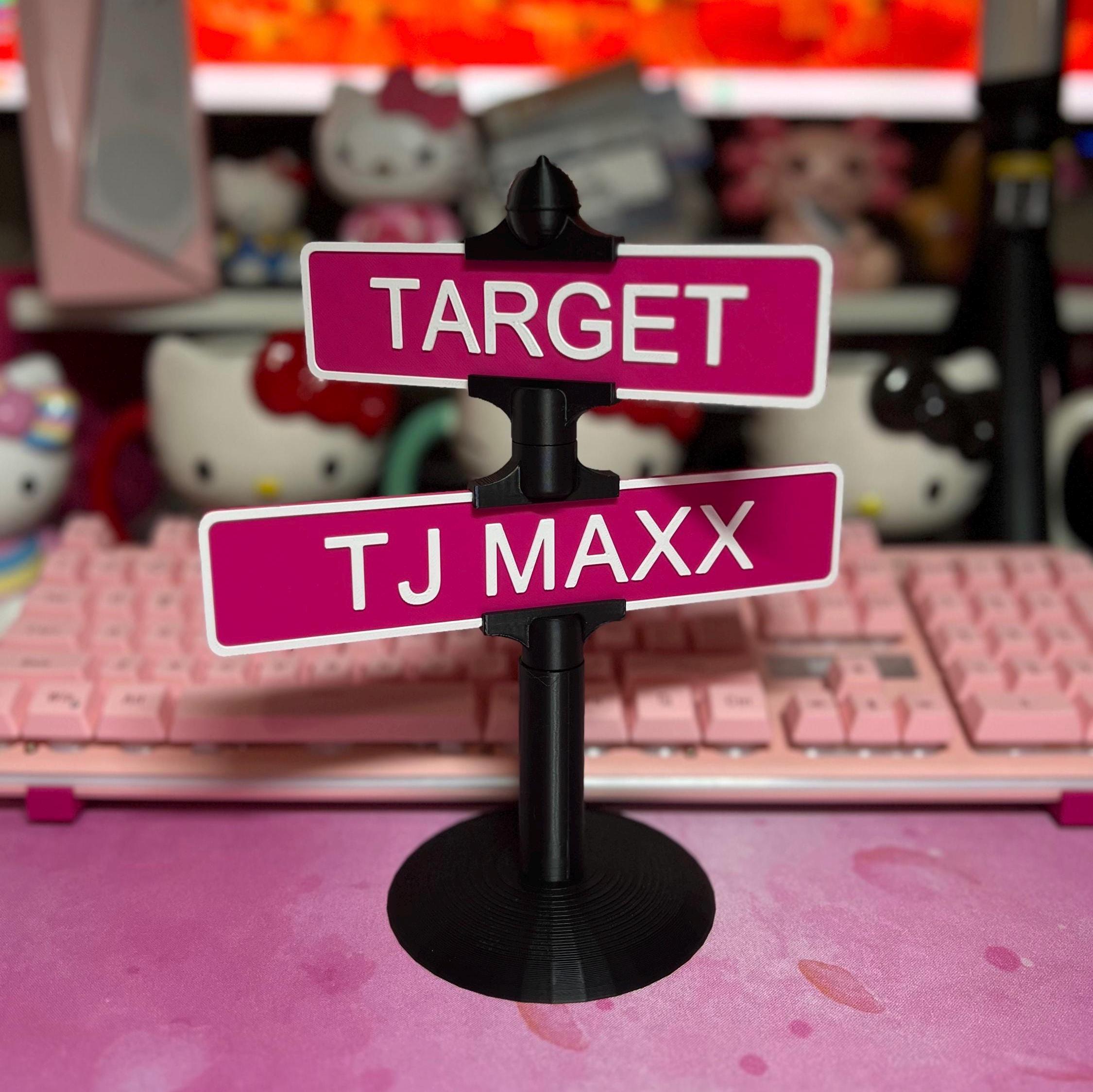 Mini Custom Street Sign: YAYA PINK CO. Desk Nameplate